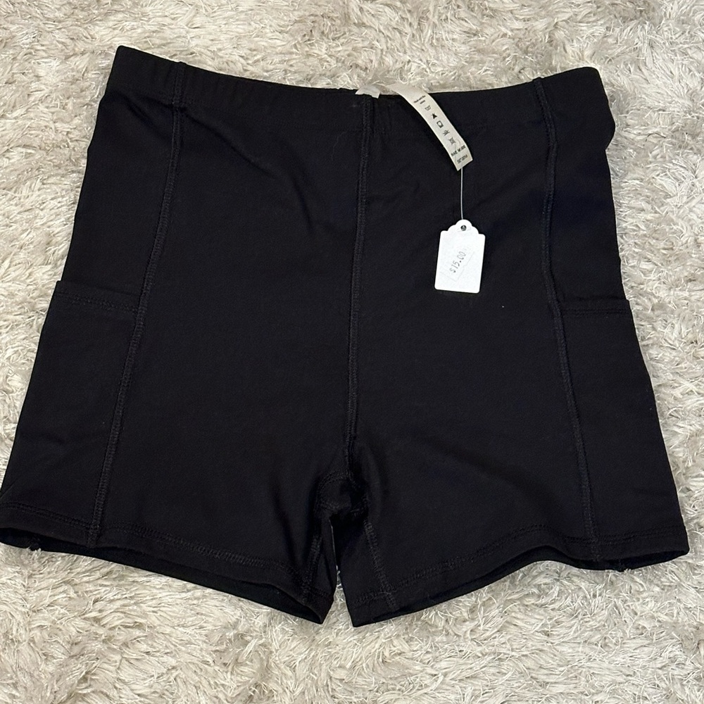NWT Rae Mode Black Women's Biker Shorts - Small